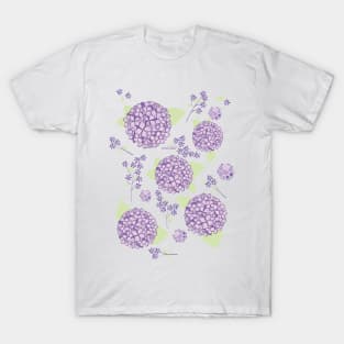 Lilac hydrangeas T-Shirt